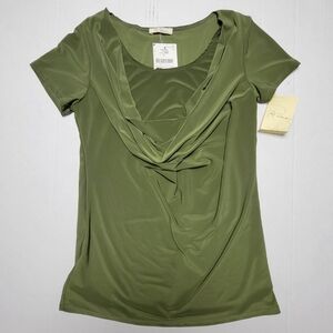 NWT! Draped Neck Top
